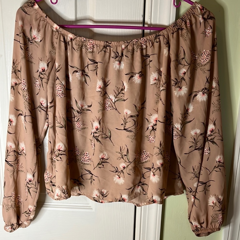 Forever 21 Off the Shoulder Floral Top